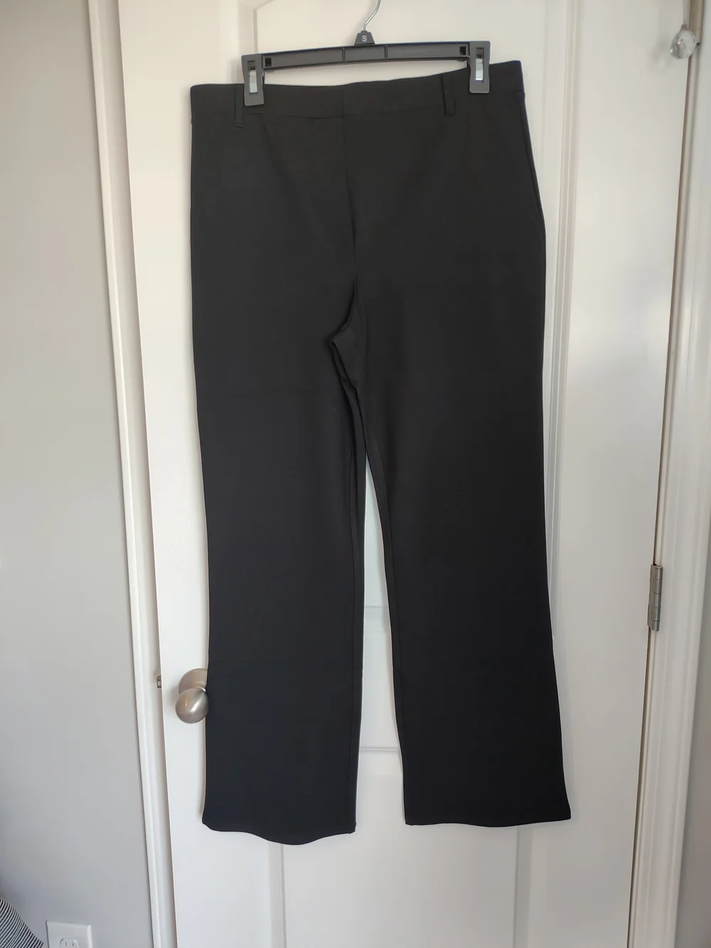 Ultra-Stretch Ponte Bootcut Black Pants Quince - Women's Size Large NWT - Picture 7 of 14